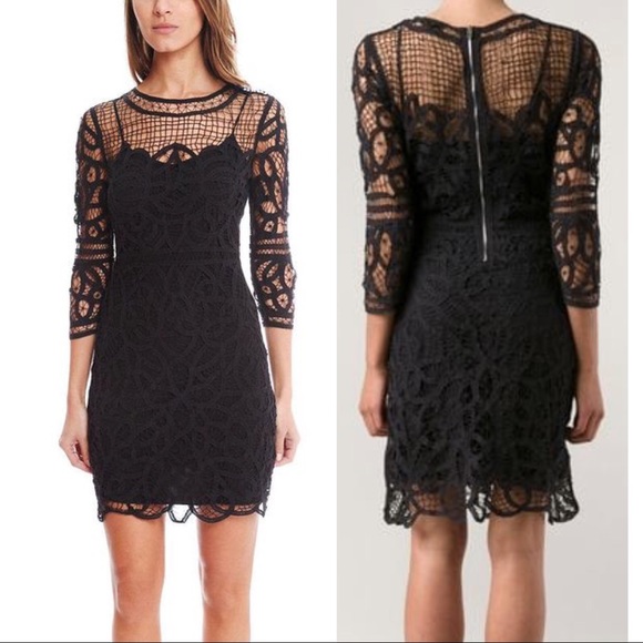 rag & bone Dresses & Skirts - Rag & Bone Nancy Black Crochet Lace Net Dress